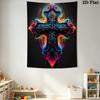 Black Background Pattern Home Decor Tapestry, Wall Hanging, Decorative RV Wall Cloth.MGT0918193