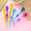 Back To School Season 10pcs 0.5mm Transparent Finger Ballpoint Pen Creative Stationery Gesture Pen Prize Gift Office Oily Signature Pen