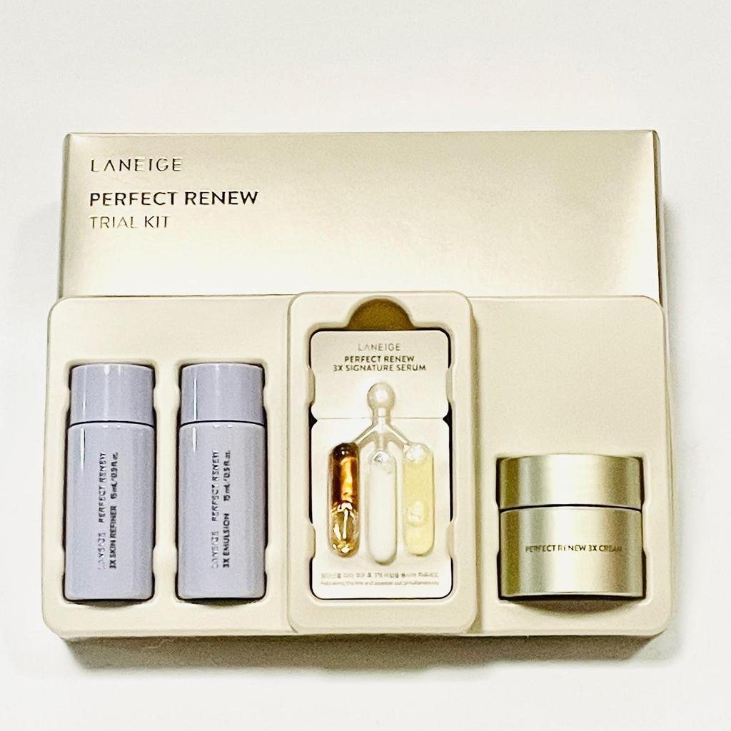 LANEIGE Perfect Renew 3X Набор для знакомства / Концентрированный ночной уход, Антивозрастной, Корейская косметика, Kbeauty