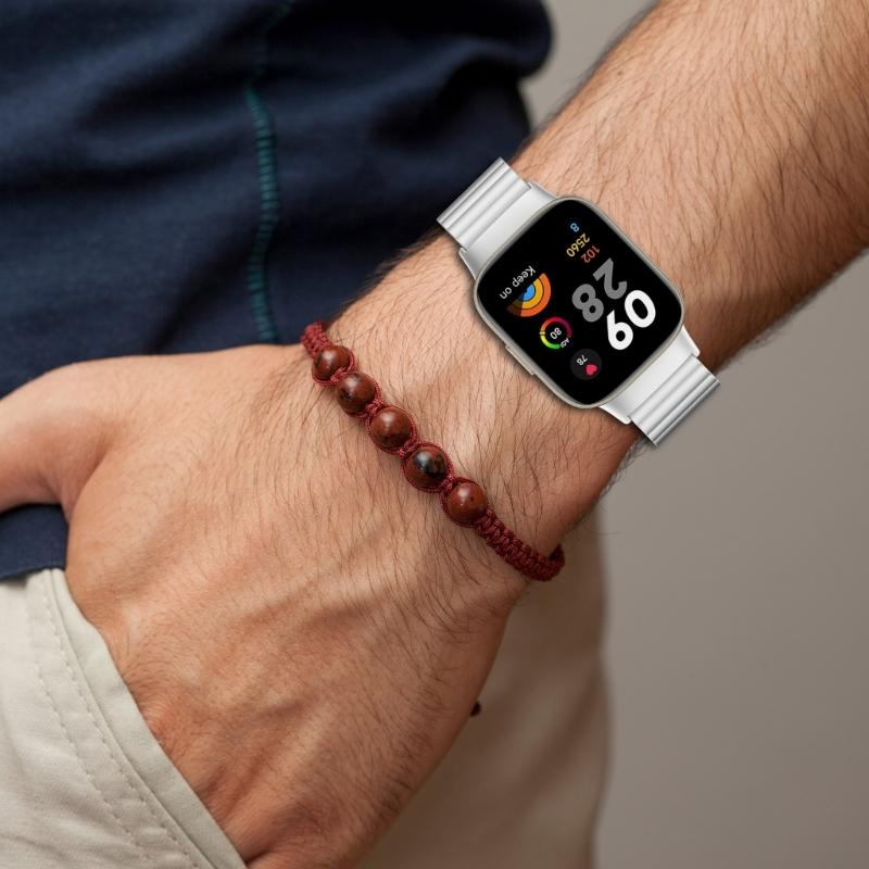 Ремешок из нержавеющей стали для Redmi Watch 3 Браслет Запасной ремешок для часов Браслет с защитой от царапин Быстросъемный ремешок