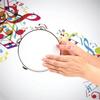 Drumming Toy Handheld Drum 4/6/8/10inch Kids Drum Children Toys Tambourine  Musical Instruments