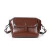 2024 Vintage Genuine Leather Small Messenger Bag Cow Leather Women Shoulder Crossbody Bags Shell Shaped Handbag Female Purse