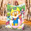 Pororo Flannel Blanket Soft Warm All-Season Throw, Design for Camping, Car Travel, Hiking Sofa, Bed, Office Perfect Gift for Parties