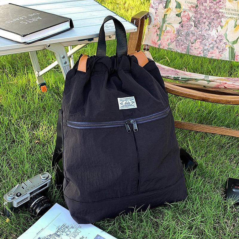 Повседневный рюкзак-мешок на шнурке, контрастного цвета, универсальная школьная сумка, большой вместимости, для активного отдыха, альпинизма, спорта, путешествий