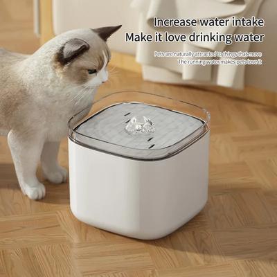 Автоматический фонтанчик для кошек объемом 3 л со светодиодной подсветкой, USB, электрический бесшумный диспенсер для питьевой воды для кошек с фильтром, поилка для кошек