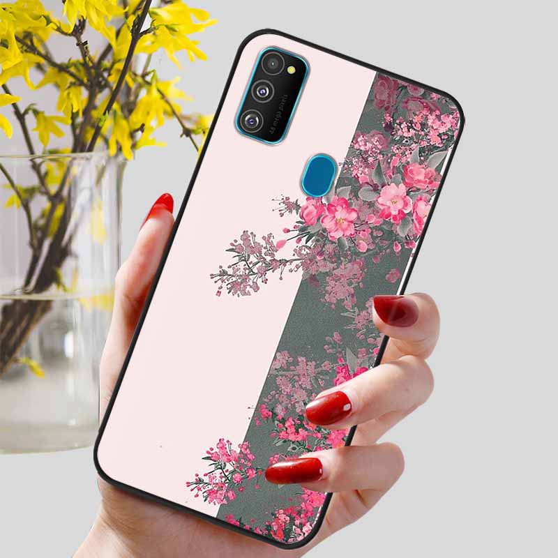 Чехол для Samsung Galaxy M21 Мягкий ТПУ Силиконовая Задняя Крышка для Galaxy A21S M30S M31 M 21 M21S M31S Чехлы для Телефонов Черные Оболочки Coques