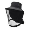 Outdoor Hat with Removable Mosquito Mesh Shawl Design Wide Brim UV Protection Climbing Hat Waterproof Fabric Foldable Hat