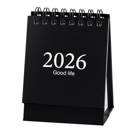 Мини настольный календарь на 2026 год со стикерами, Планировщик ритуальной жизни, Портативный стоячий перекидной настольный календарь