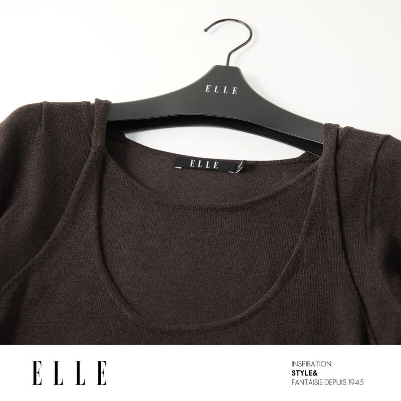 ELLE Элегантное приталенное платье-двойка из искусственной ткани