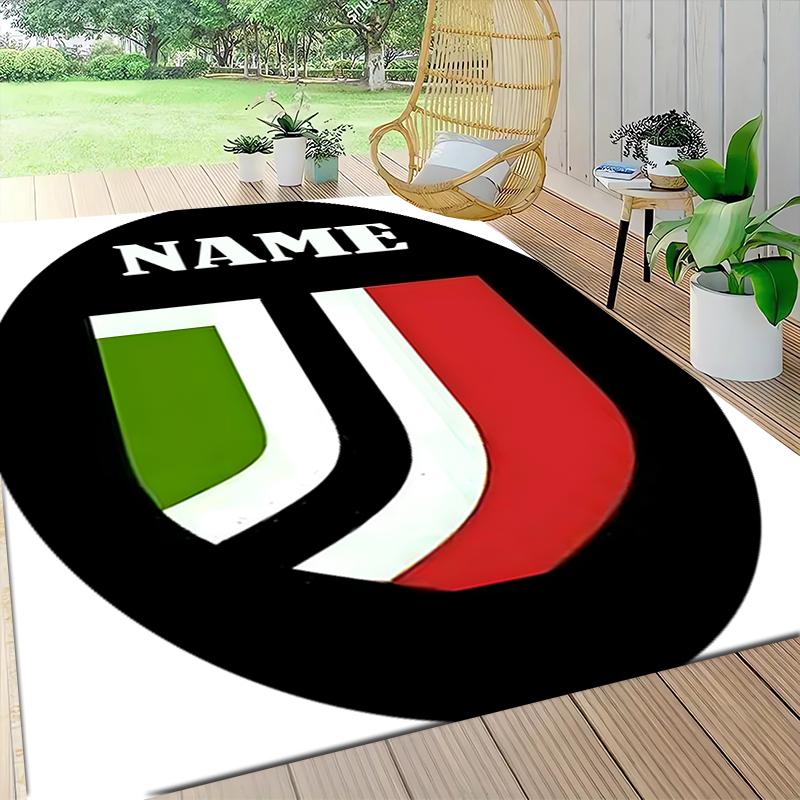 Custom Name "Juventus Crest Badge" Carpet Rug Customizable Soft Washable Anti-Slip Home Living Room Sofa Mats Personalized Rug. 0909246