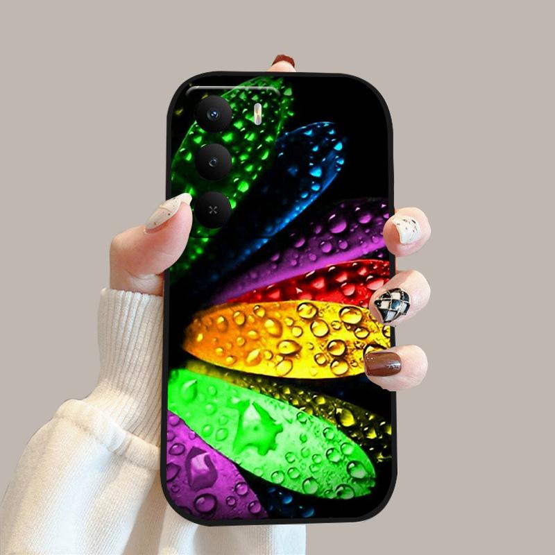 Чехол для Realme V60 Pro V 60 Pro Силиконовый Мягкий ТПУ Бампер Чехол для Телефона Для Realme 14x 5G Модный Милый Мультяшный Защитный Fundas
