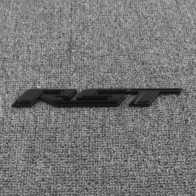 1Pc 3D Metal RST Logo Sticker Rear Trunk Emblem Badge Car Decals For Chevy Silverado