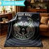 1PC Custom Name Blanket Bucks Team Logo Artwork Flannel blankets Patterns Throw Blanket All-Season Soft Gift for Couch, Bed, Camping, Birthday gifts