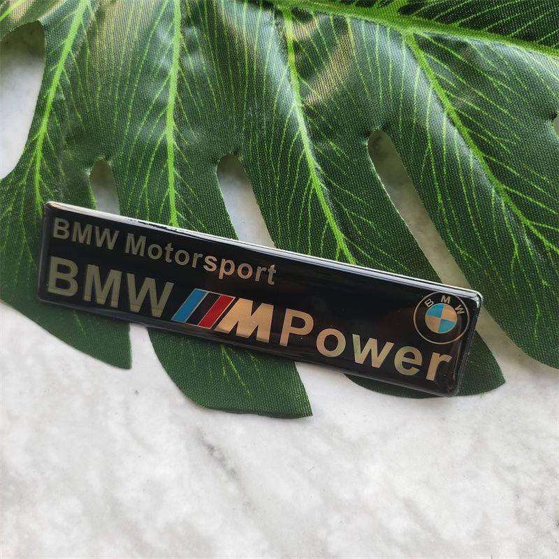 Suitable for BMW aluminum alloy drip adhesive X1X3X5X6Power modification M performance body metal car logo sticker