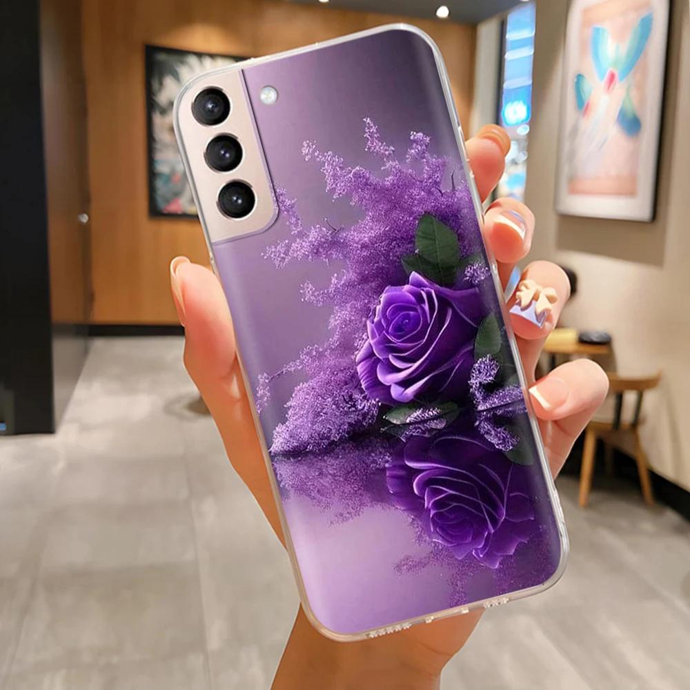 Чехол для телефона Samsung S21 FE Plus Ultra Бабочка Кошка Мягкий силиконовый чехол для Galaxy S21+ S21FE S 21 Защитный Funda Coque