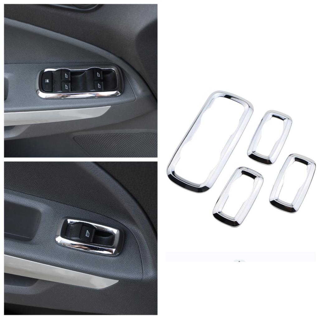 Window Switch Panel Trim Ring for Ford Fiesta MK7 2009-2015 Ecosport 2013-2016 Figo 2015-2025 Door Armrest Window Button Frame