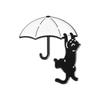 Charming Brooch Cat Black And White Cartoon Design Stylish Alloy Pin For Gifts