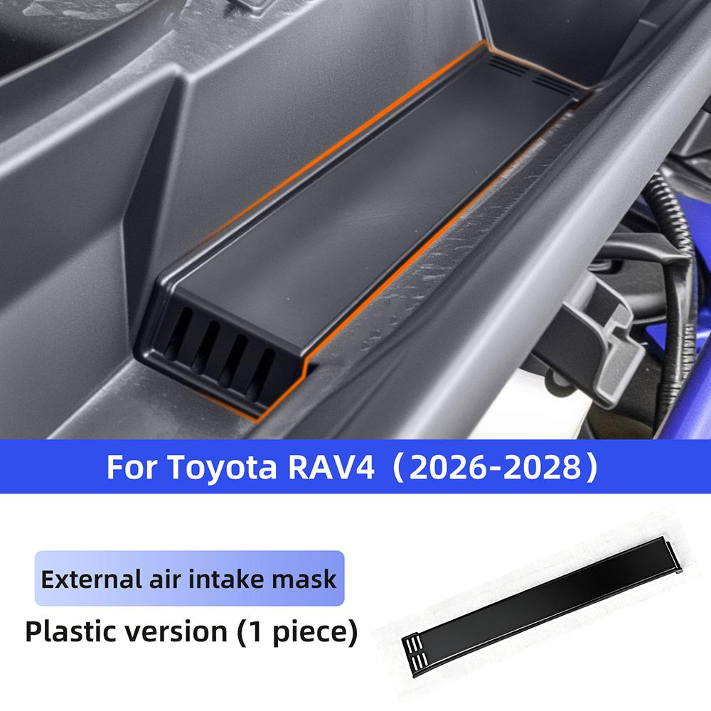 Для Toyota RAV4 2026-2028 Защитная накладка-канал водостока капота, черная ABS-накладка, Защита моторного отсека, Аксессуары