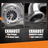 Auto 4 Bolt Exhaust Flange Adapter 2.5" to  3" V-Band Turbo Downpipe for GT35 GT30
