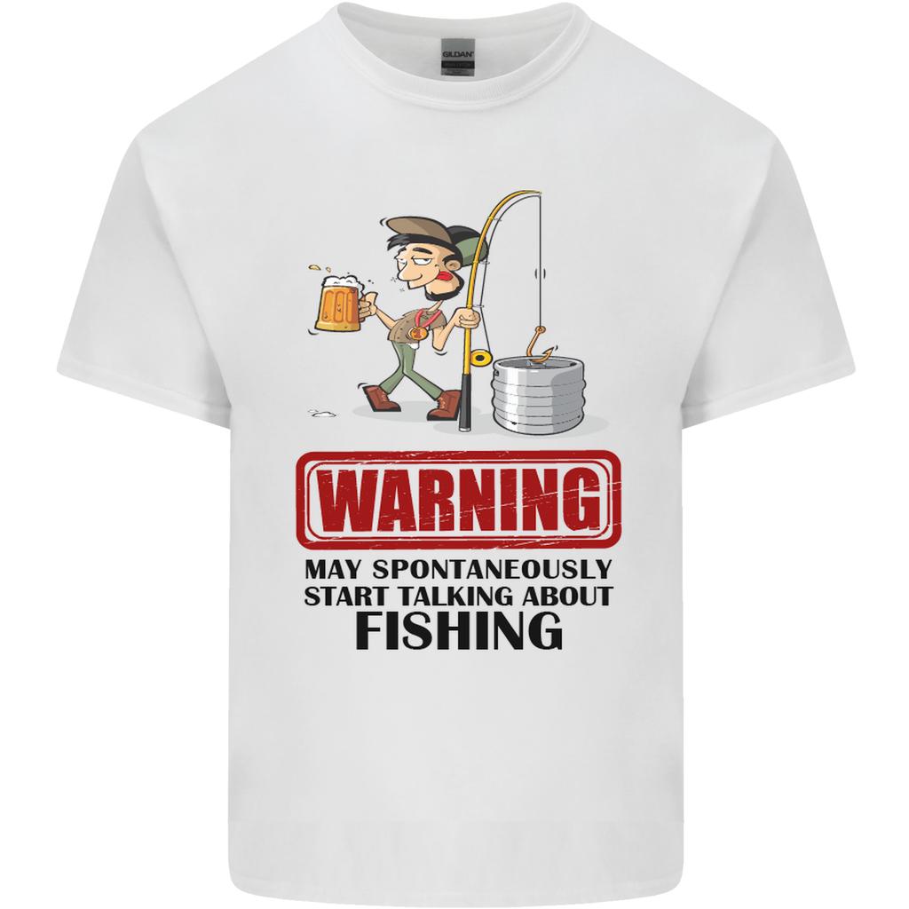 Fishing Warning May Start Talking Funny Unisexs Light Cotton TShirt