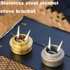 Outdoor Alcohol Stove Internal Bracket Stainless Steel Portable Detachable Four-corner Kettle Bracket Camping Accessories Tool