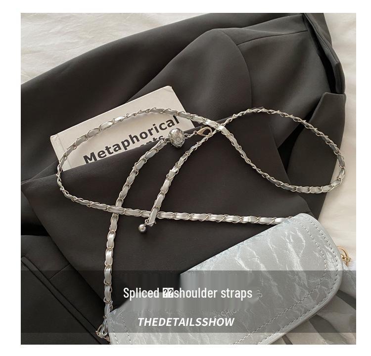 Женская летняя сумка через плечо на цепочке в форме облака, нишевый дизайн, 2025