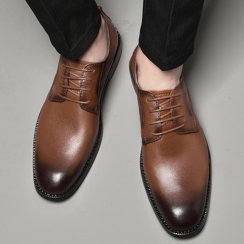 Casual Slip On Formal Leather Men Shoes Men Italian Black Male Loafers Men Shoes Wedding Party Dress Shoes