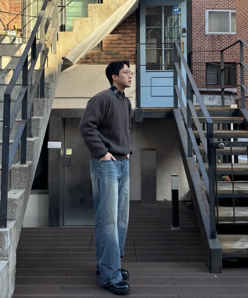 CUZNELLO Rough Crewneck Knit_Bark