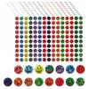 10 Sheets/pack, Holographic Laser Tape, 15 Types of Smiling Faces, Cartoon, Reward and Encouragement Stickers, Shiny, Circular Heart-shaped Stickers