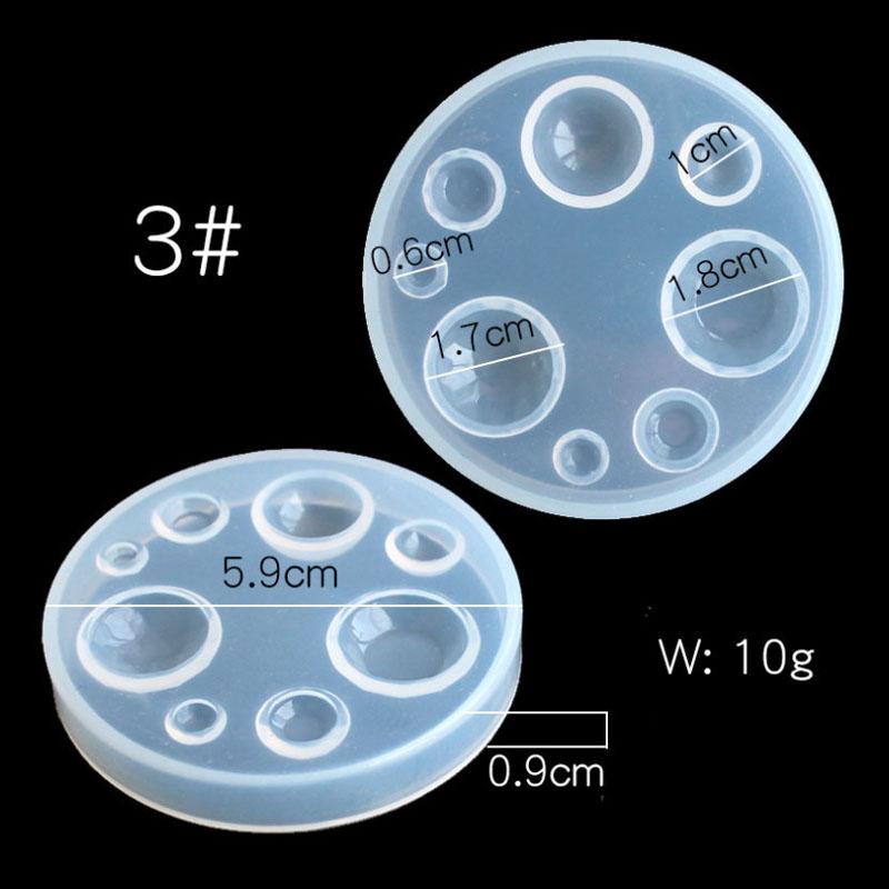 Инструмент для изготовления украшений своими руками Силиконовая форма Круглая Овальная Квадратная Капля Подвеска Форма для серег Ручная работа Декор Форма для эпоксидной смолы