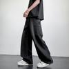 Jeans Men's Autumn Trendy High Street Loose Straight Pants Micro Wide Tooling Pants
