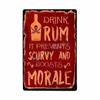 Cold Beer Rhum Vintage Metal Sign Tin Decor Plaque Decor Pub Cafe Brewery Wine Rum Wall Art Posters Metal Signs Decorative Plate