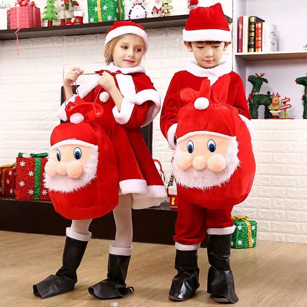 1pcs Velvet Santa Sack Velvet Reusable Christmas Bags Drawstring for Gifts Wrapping Large Xmas Bags for Presents