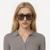 Saint Laurent Oversized Lens UV Protection Irregular Sunglasses Unisex sunglasses Black SL364-MASK-002