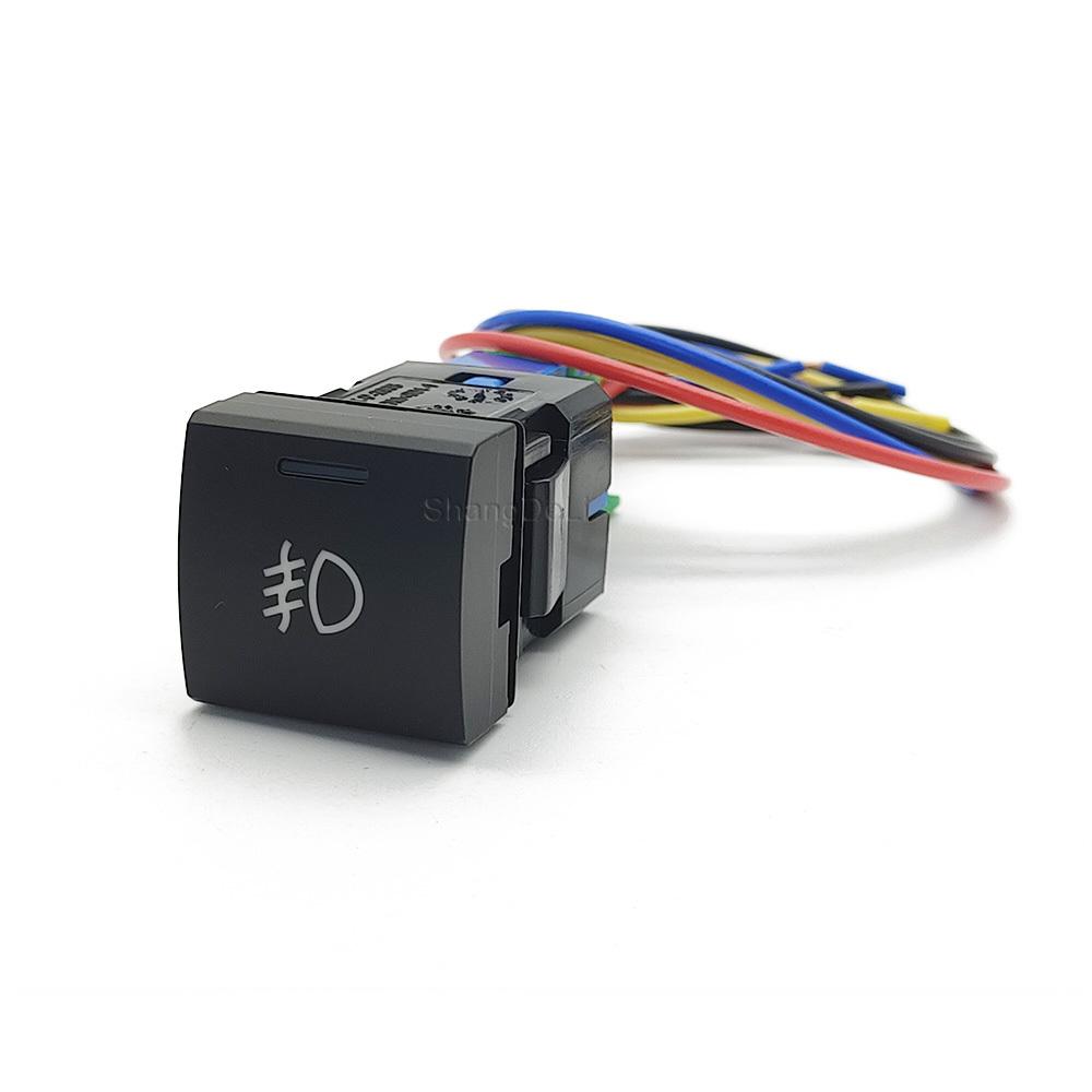 Car Front Fog Light Switch Fog Lamp LED Power Light Switch Button For Toyota Camry 2018 Avalon Rav4 2019 2020 Prado 150
