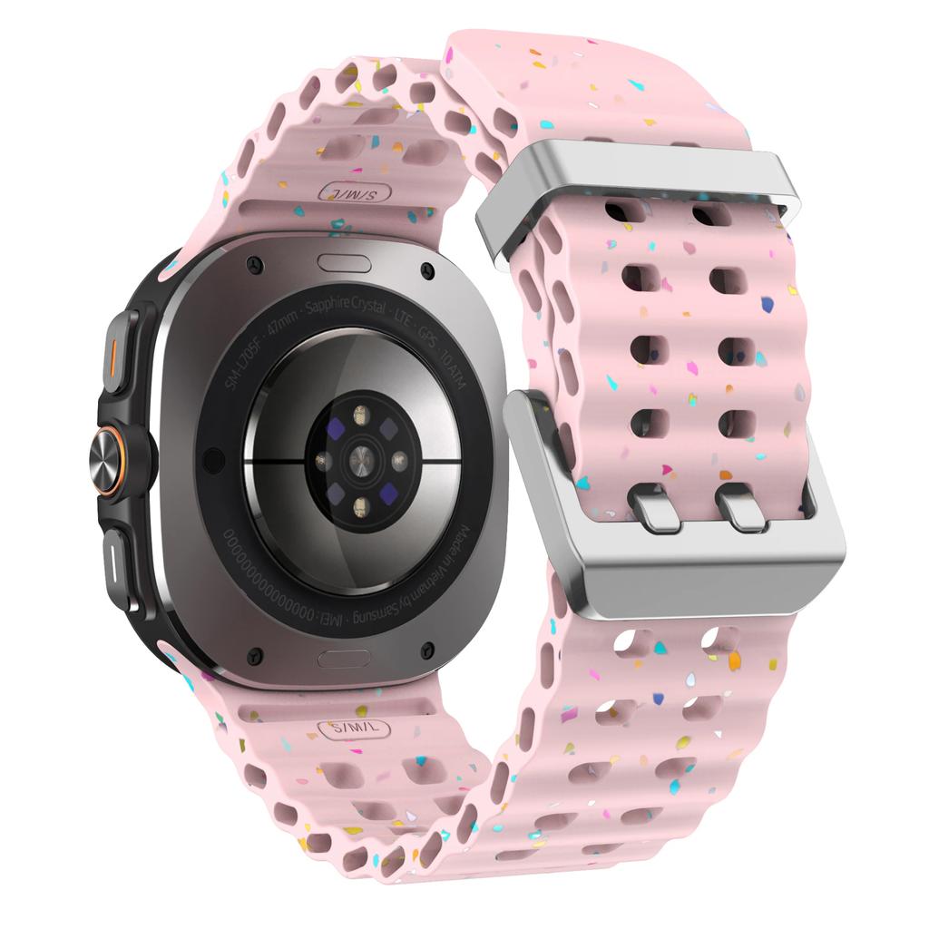 Морской ремешок для Samsung Galaxy Watch 7 ultra 47 мм Спортивный силиконовый браслет Ремешок Galaxy Watch ultra Ремешок 47 светящийся Аксессуары