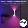 Двухголовочный светодиодный ночник с датчиком движения, RGB, перезаряжаемый, магнитный, настенный светильник для шкафа, для спальни, лестницы, коридора, окружающее освещение