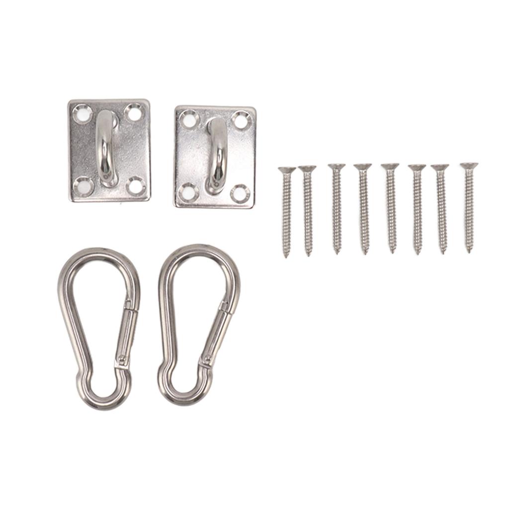 200 кг набор крючков для качелей на открытом воздухе с квадратной пряжкой для двери, крюк для гамака из нержавеющей стали 304