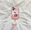Индивидуальный чехол для мобильного телефона Apple 17promax с кожаным узором Hello Kitty Новый iPhone16 женская осенне-зимняя сумка-барабан противоударный чехол