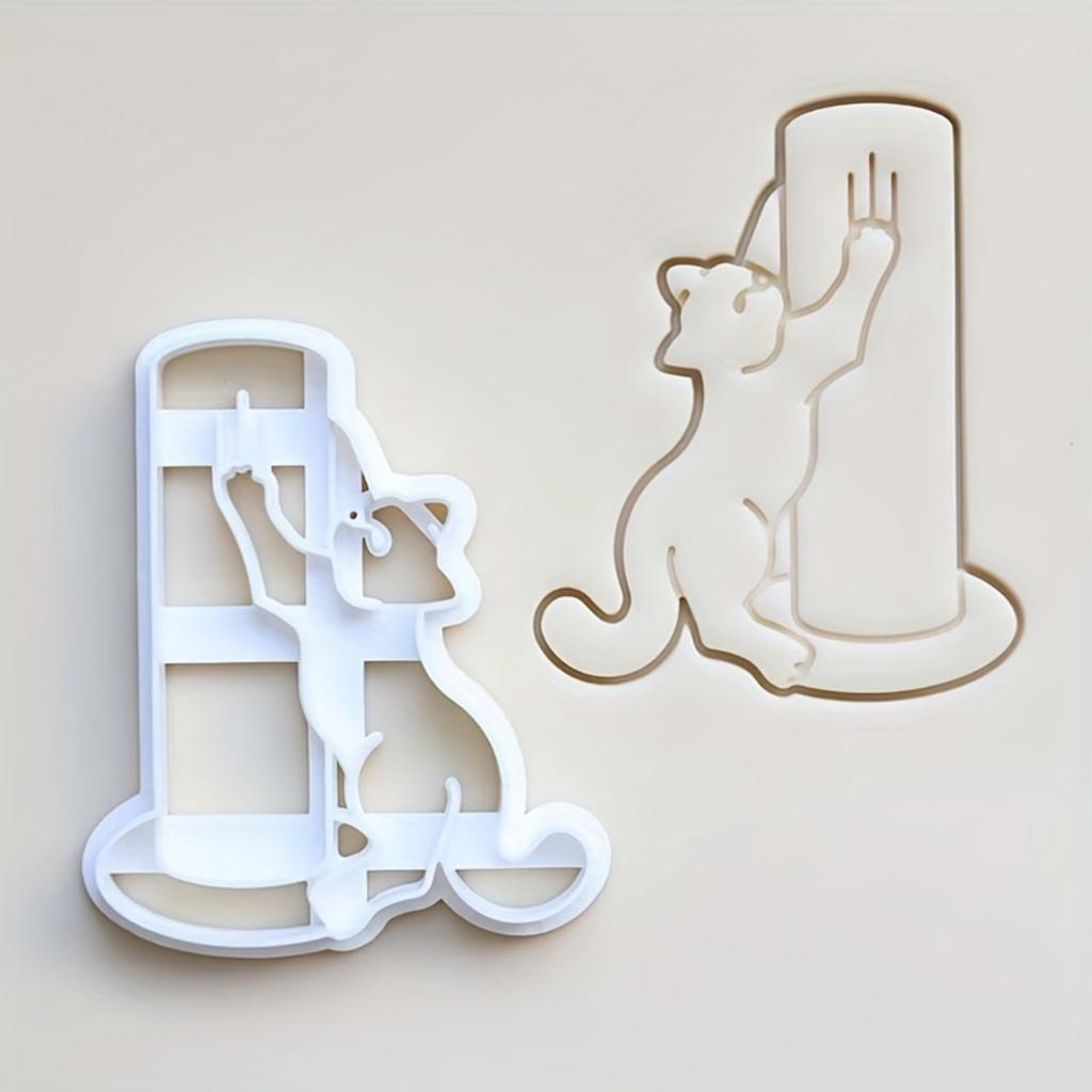 3 шт. форм для тиснения в виде мультяшного кота, инструменты для штамповки своими руками, пластиковый материал, не требует электропитания, принадлежности для рукоделия.