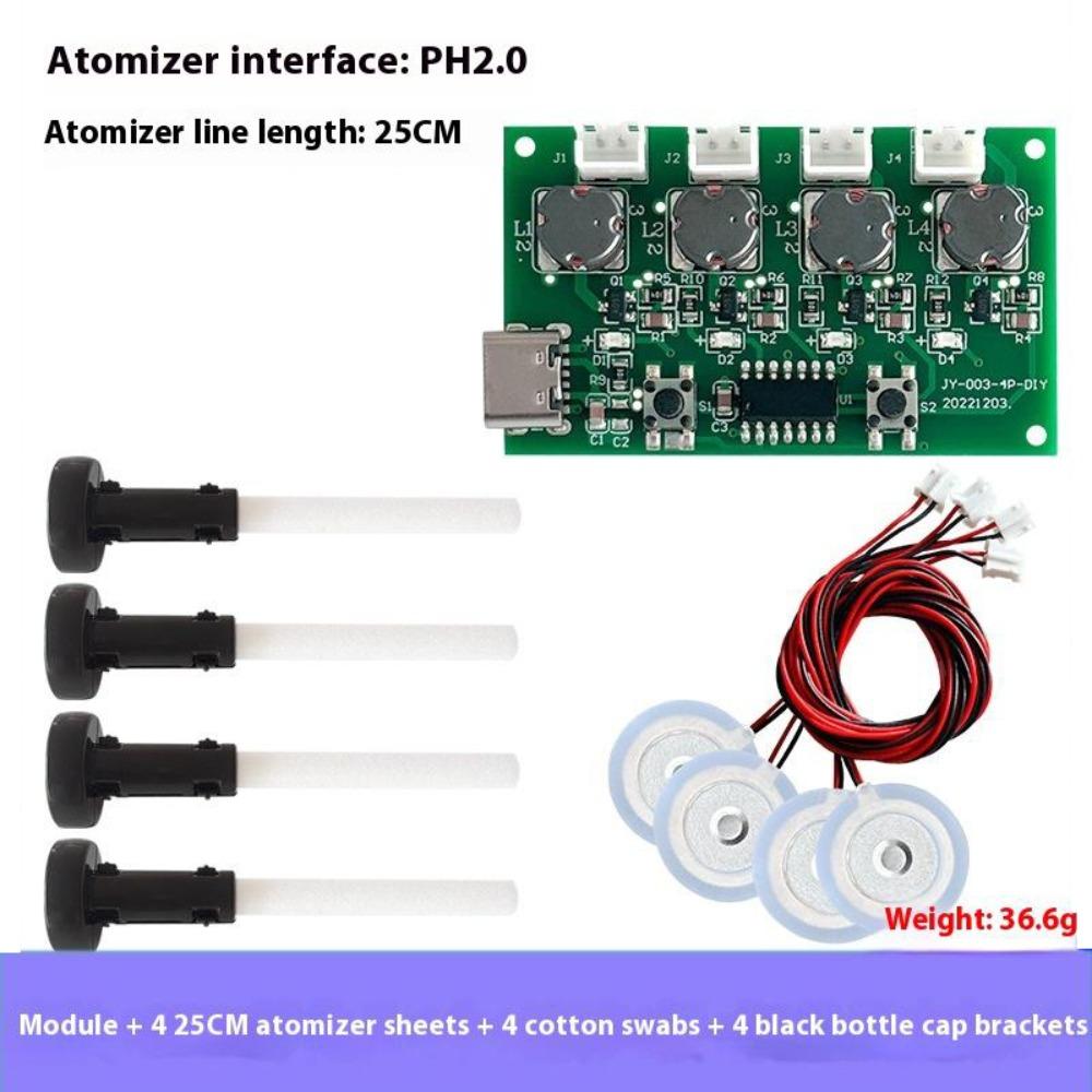 4 Spray Modes Mist Maker DC 5V Atomizer Sheet New Mist Sprayer  Indoor Humidifying