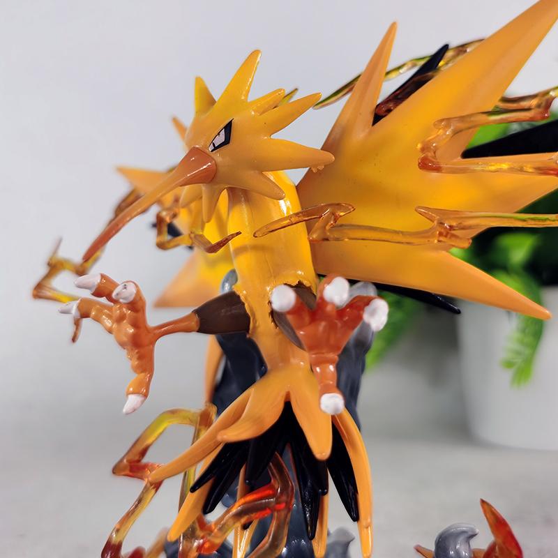 Pokemon Zapdos Anime Figure Action Position Zapdos Figures Model Statue Doll Collection Desk Decoration Toys Kids Birthday Gifts