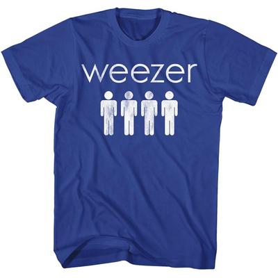 Weezer 4 Чувака Королевская Альтернативная Рок-Музыка Группа Футболка