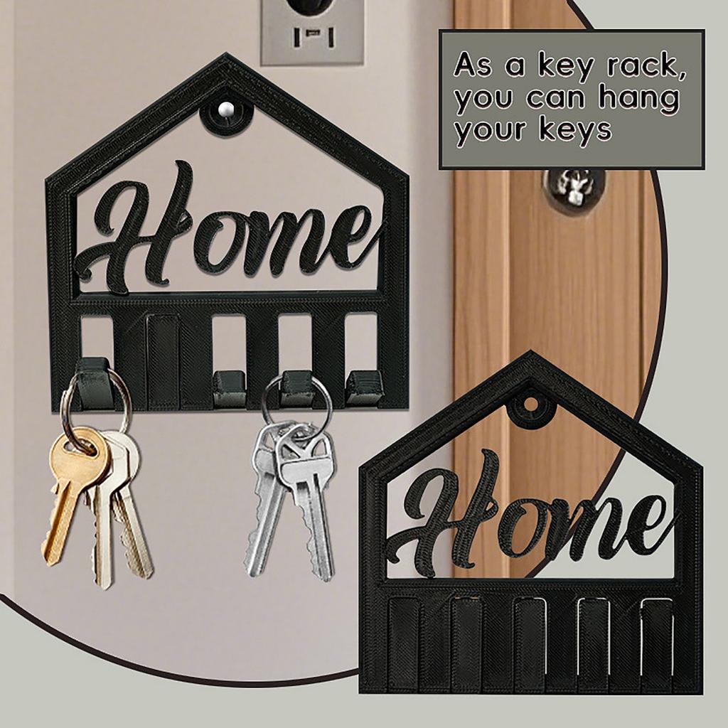 Настенная складная вешалка-органайзер для ключей, напечатанная на 3D-принтере, для дома и прихожей