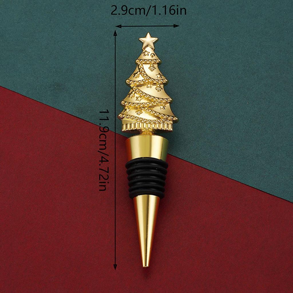 Christmas Tree Wine Bottle Stopper Reusable for Kitchen Decor Wedding Bar
