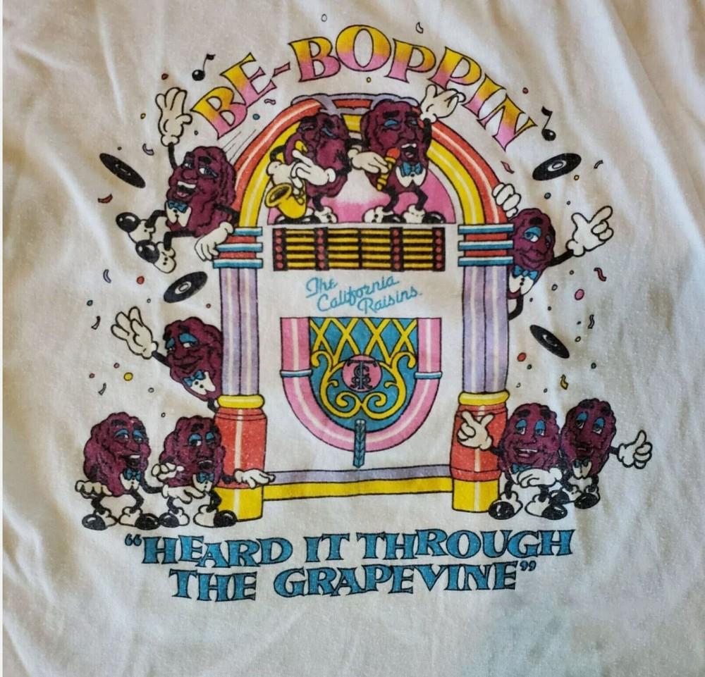 Футболка с принтом The California Raisins (Калифорнийский изюм) 'Heard Through Grapevine' (По слухам) для мужчин