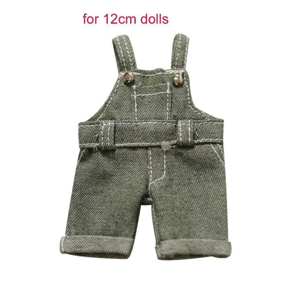 Dressing Game 12cm Cotton Doll's Clothes Suspender Pants Plush Bear Clothes  Children Gift