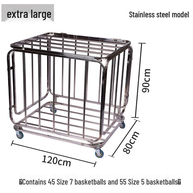 Portable Foldable Sports Ball Storage Cart