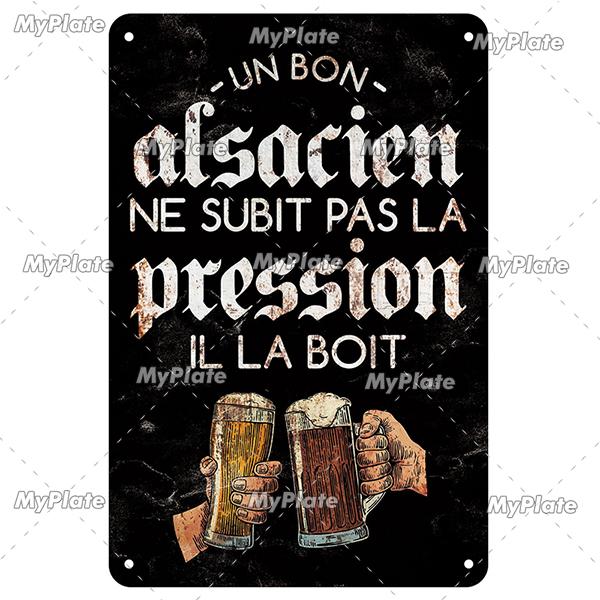 BU BAR Vin Beer металлическая табличка винтажная табличка алкоголь жестяная табличка настенный декор для бара клуб человек пещера искусство Джим пивной постер на заказ