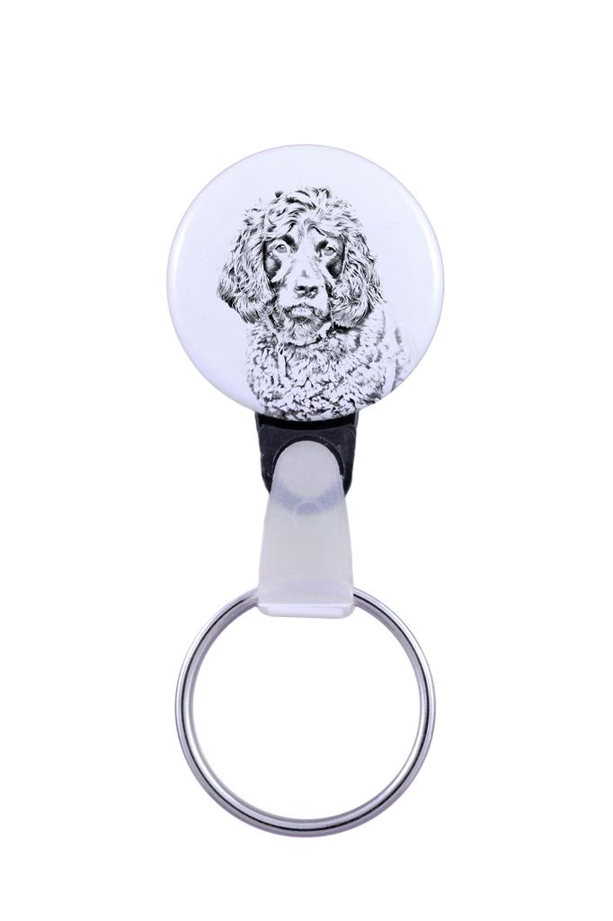 Boykin Spaniel, Swamp Poodle - Keychain with a Dog Portrait, Pendant with the Brand's Own Art-Dog Graphics